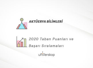 Aktüerya Bilimleri Taban Puanları ve Sıralamaları