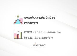 Amerikan Kültürü ve Edebiyatı Taban Puanları ve Sıralamaları