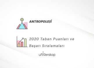 Antropoloji Taban Puanları ve Sıralamaları