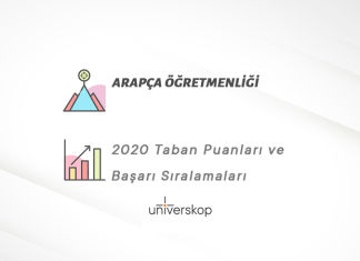 Arapça Öğretmenliği Taban Puanları ve Sıralamaları