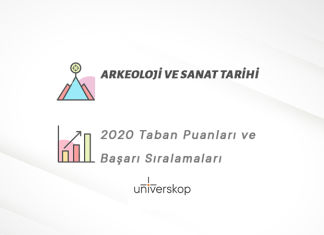 Arkeoloji ve Sanat Tarihi Taban Puanları ve Sıralamaları