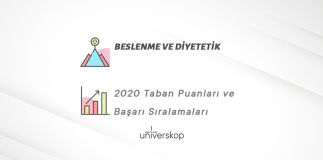 Beslenme ve Diyetetik Taban Puanları ve Sıralamaları