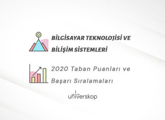 Bilgisayar Teknolojisi ve Bilişim Sistemleri Taban Puanları ve Sıralamaları