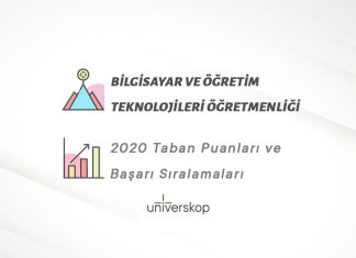 Bilgisayar ve Öğretim Teknolojileri Öğretmenliği Taban Puanları ve Sıralamaları