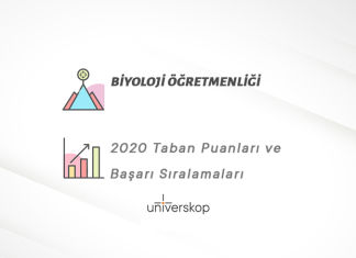 Biyoloji Öğretmenliği Taban Puanları ve Sıralamaları