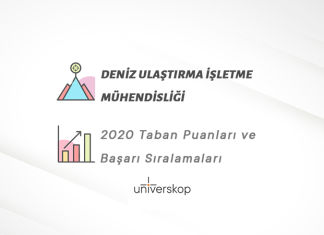 Deniz Ulaştırma İşletme Mühendisliği Taban Puanları ve Sıralamaları