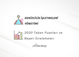 Denizcilik İşletmeleri Yönetimi Taban Puanları ve Sıralamaları