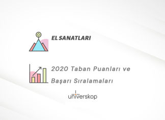 El Sanatları Taban Puanları ve Sıralamaları