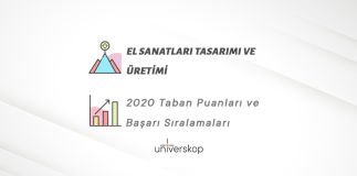 El Sanatları Tasarımı ve Üretimi Taban Puanları ve Sıralamaları