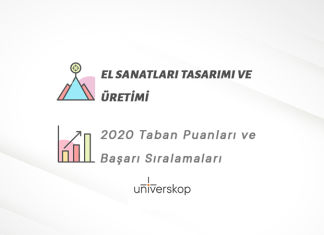 El Sanatları Tasarımı ve Üretimi Taban Puanları ve Sıralamaları