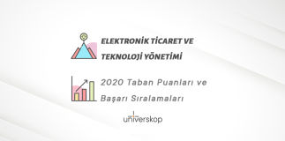 Elektronik Ticaret ve Teknoloji Yönetimi Taban Puanları ve Sıralamaları