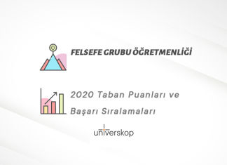 Felsefe Grubu Öğretmenliği Taban Puanları ve Sıralamaları