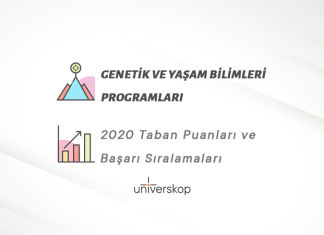 Genetik ve Yaşam Bilimleri Programları Taban Puanları ve Sıralamaları