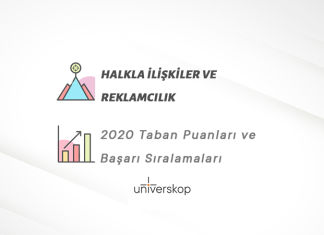 Halkla İlişkiler ve Reklamcılık Taban Puanları ve Sıralamaları