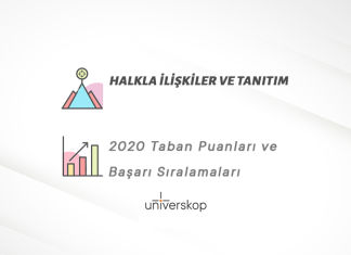 Halkla İlişkiler ve Tanıtım Taban Puanları ve Sıralamaları