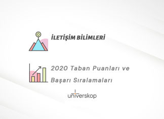 İletişim Bilimleri Taban Puanları ve Sıralamaları