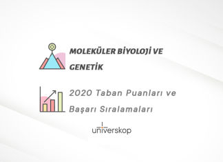 Moleküler Biyoloji ve Genetik Taban Puanları ve Sıralamaları