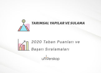 Tarımsal Yapılar ve Sulama Taban Puanları ve Sıralamaları