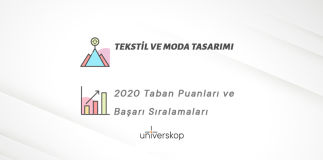 Tekstil ve Moda Tasarımı Taban Puanları ve Sıralamaları