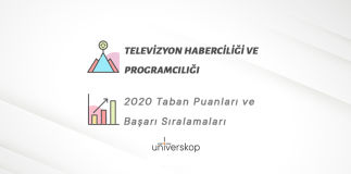 Televizyon Haberciliği ve Programcılığı Taban Puanları ve Sıralamaları