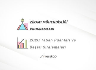 Ziraat Mühendisliği Programları Taban Puanları ve Sıralamaları