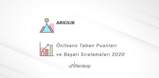 Arıcılık 2 Yıllık Önlisans Taban Puanları ve Sıralamaları