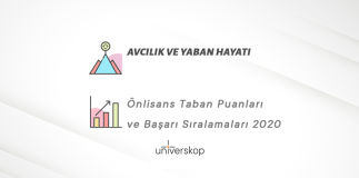 Avcılık ve Yaban Hayatı 2 Yıllık Önlisans Taban Puanları ve Sıralamaları