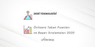 Deri Teknolojisi 2 Yıllık Önlisans Taban Puanları ve Sıralamaları