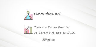 Eczane Hizmetleri 2 Yıllık Önlisans Taban Puanları ve Sıralamaları