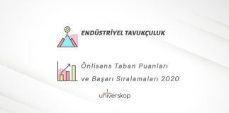 Endüstriyel Tavukçuluk 2 Yıllık Önlisans Taban Puanları ve Sıralamaları