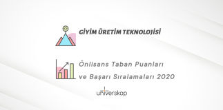 Giyim Üretim Teknolojisi 2 Yıllık Önlisans Taban Puanları ve Sıralamaları