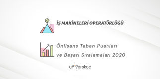 İş Makineleri Operatörlüğü 2 Yıllık Önlisans Taban Puanları ve Sıralamaları