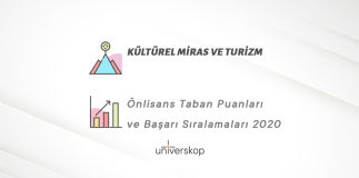 Kültürel Miras ve Turizm 2 Yıllık Önlisans Taban Puanları ve Sıralamaları