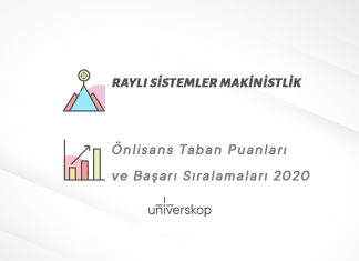 Raylı Sistemler Makinistlik 2 Yıllık Önlisans Taban Puanları ve Sıralamaları