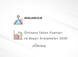 Reklamcılık 2 Yıllık Önlisans Taban Puanları ve Sıralamaları