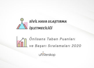 Sivil Hava Ulaştırma İşletmeciliği 2 Yıllık Önlisans Taban Puanları ve Sıralamaları