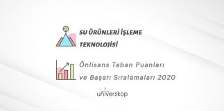 Su Ürünleri İşleme Teknolojisi 2 Yıllık Önlisans Taban Puanları ve Sıralamaları