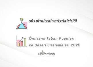 Süs Bitkileri Yetiştiriciliği 2 Yıllık Önlisans Taban Puanları ve Sıralamaları