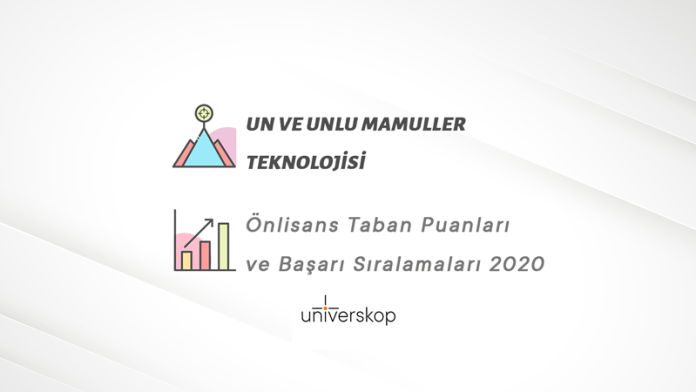 Un ve Unlu Mamuller Teknolojisi 2 Yıllık Önlisans Taban Puanları ve Sıralamaları