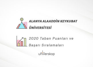 Alanya Alaaddin Keykubat Üniversitesi Taban Puanları ve Sıralamaları