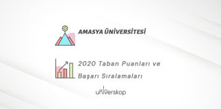Amasya Üniversitesi Taban Puanları ve Sıralamaları