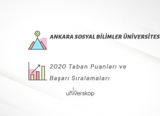 Ankara Sosyal Bilimler Üniversitesi Taban Puanları ve Sıralamaları