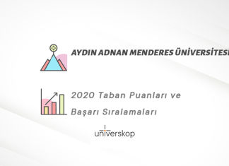 Aydın Adnan Menderes Üniversitesi Taban Puanları ve Sıralamaları