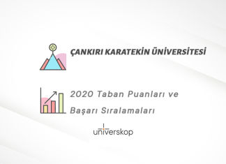 Çankırı Karatekin Üniversitesi Taban Puanları ve Sıralamaları