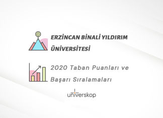 Erzincan Binali Yıldırım Üniversitesi Taban Puanları ve Sıralamaları