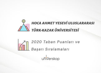 Hoca Ahmet Yesevi Uluslararası Türk-Kazak Üniversitesi Taban Puanları ve Sıralamaları