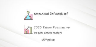 Kırklareli Üniversitesi Taban Puanları ve Sıralamaları