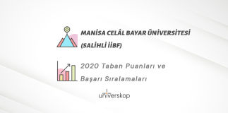 Manisa Celâl Bayar Üniversitesi (Salihli İİBF) Taban Puanları ve Sıralamaları