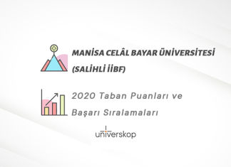 Manisa Celâl Bayar Üniversitesi (Salihli İİBF) Taban Puanları ve Sıralamaları