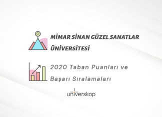 Mimar Sinan Güzel Sanatlar Üniversitesi Taban Puanları ve Sıralamaları